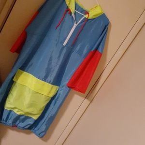 Womens hooded patchwork dress